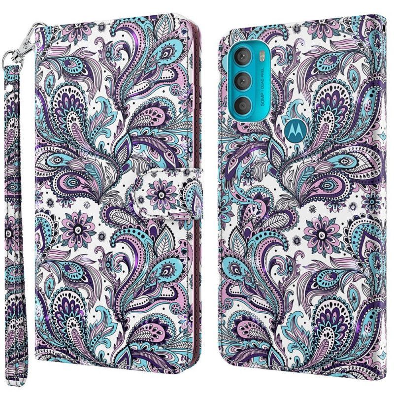 Flipové Pouzdro Na Moto G71 5G Paisley