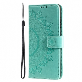 Flipové Pouzdro Na Moto G71 5G Sluneční Mandala