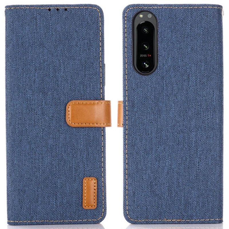 Flipové Pouzdro Na Sony Xperia 5 IV Džíny