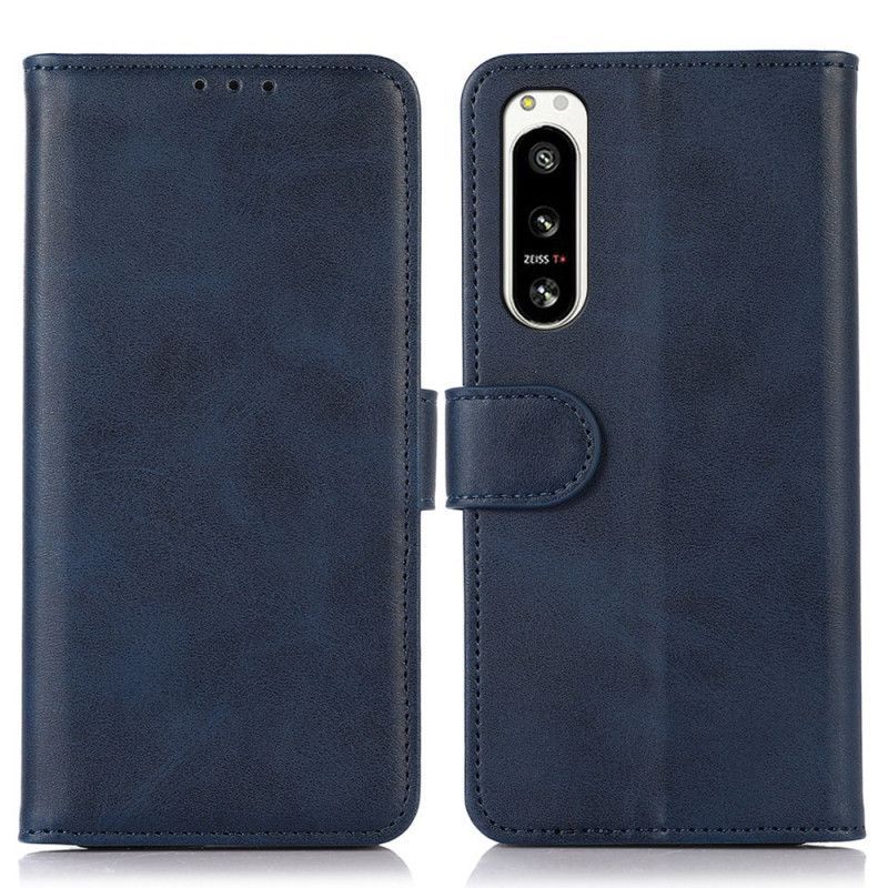 Flipové Pouzdro Na Sony Xperia 5 IV Klasický Kožený Styl