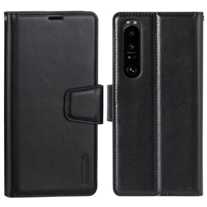 Flipové Pouzdro Na Sony Xperia 5 IV Kožený Efekt Hanman