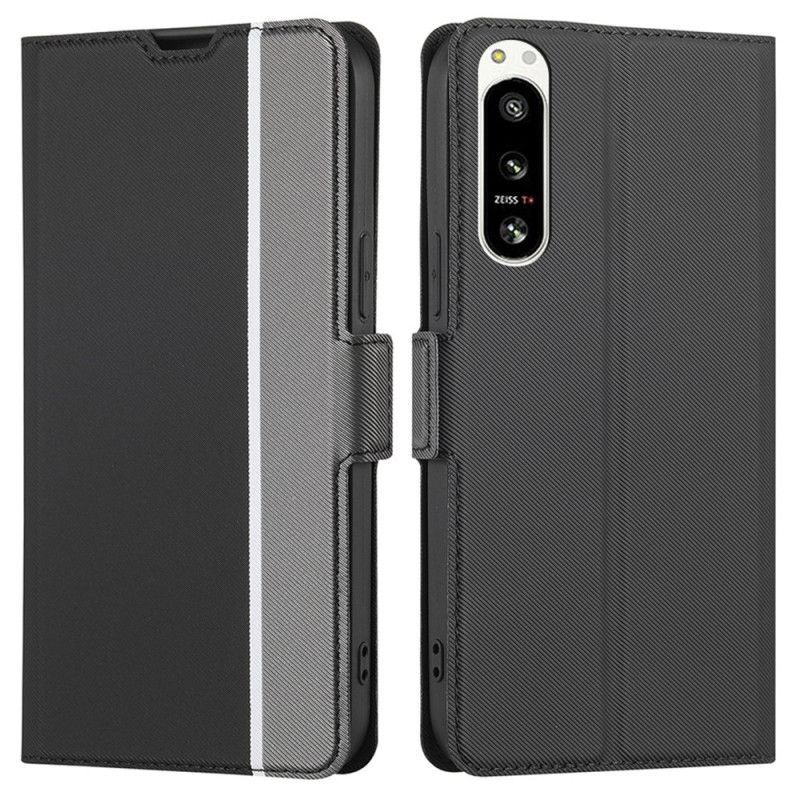 Kryty Na Mobil Na Sony Xperia 5 IV Flipové Pouzdro Ultra Jemné Dvoubarevné