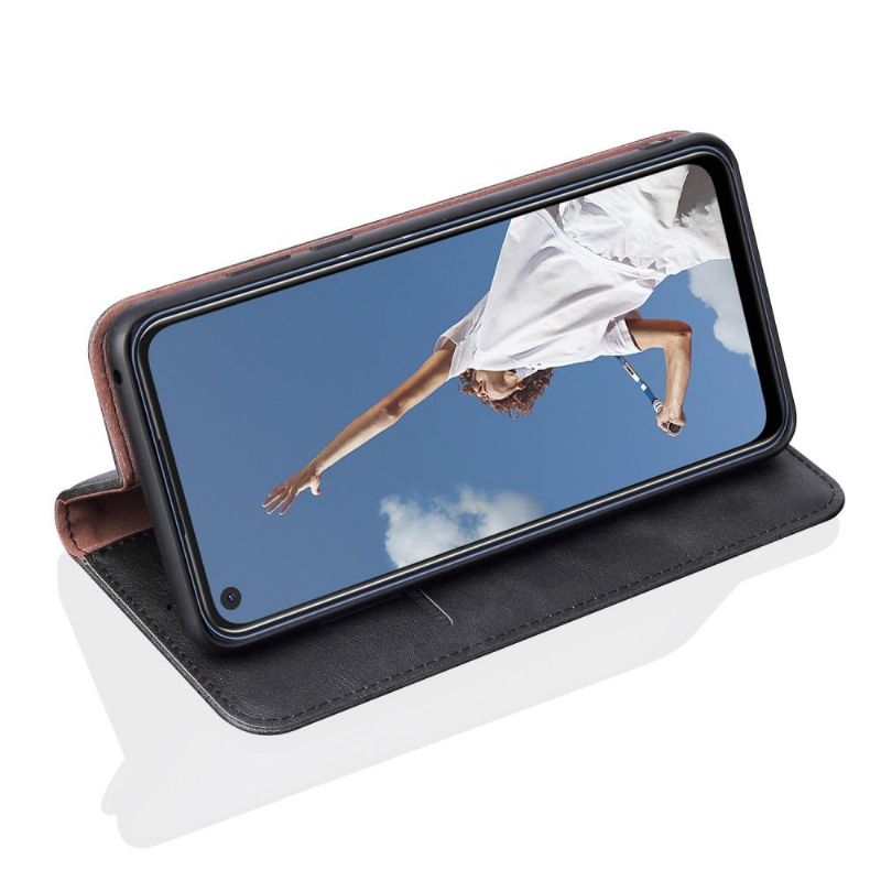 Kožené Pouzdro Na Oppo A72 Nebeská Umělá Kůže