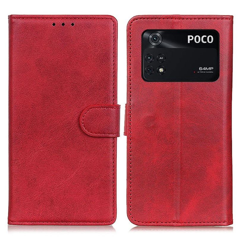 Flipové Pouzdro Na Poco M4 Pro 4G Efekt Matné Kůže Marius