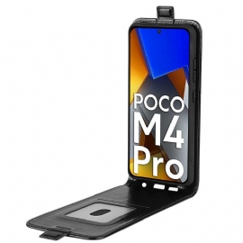 Flipové Pouzdro Na Poco M4 Pro 4G Kožené Pouzdro Vertikální Umělá Kůže