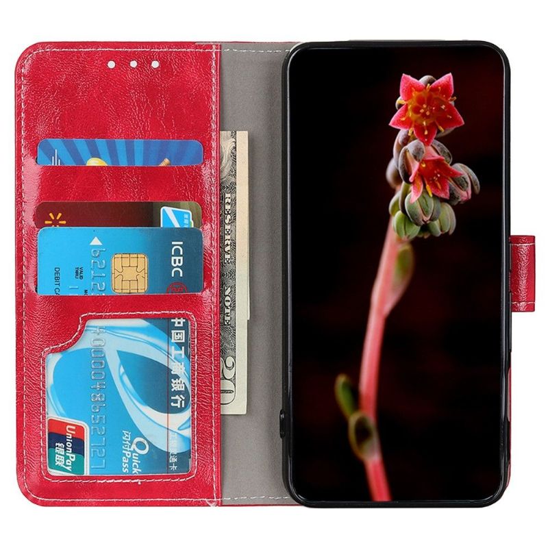 Flipové Pouzdro Na Poco M4 Pro 4G Prošívání S Luxusním Koženým Efektem
