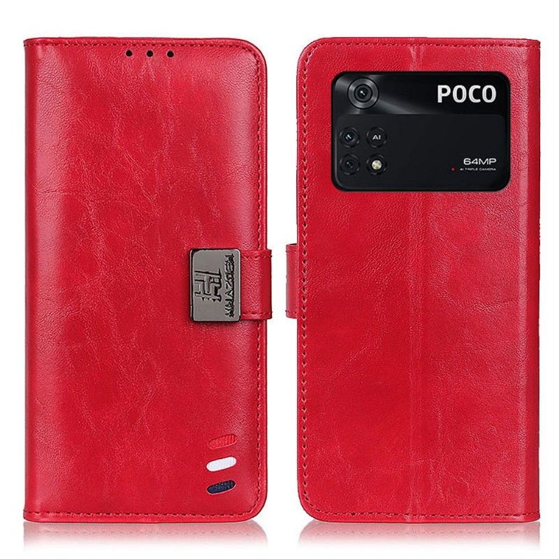 Kožené Pouzdro Na Poco M4 Pro 4G Melodie S Koženým Efektem Khazneh