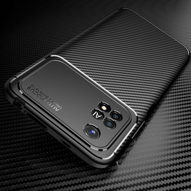 Kryt Na Poco M4 Pro 4G Styling Z Uhlíkových Vláken