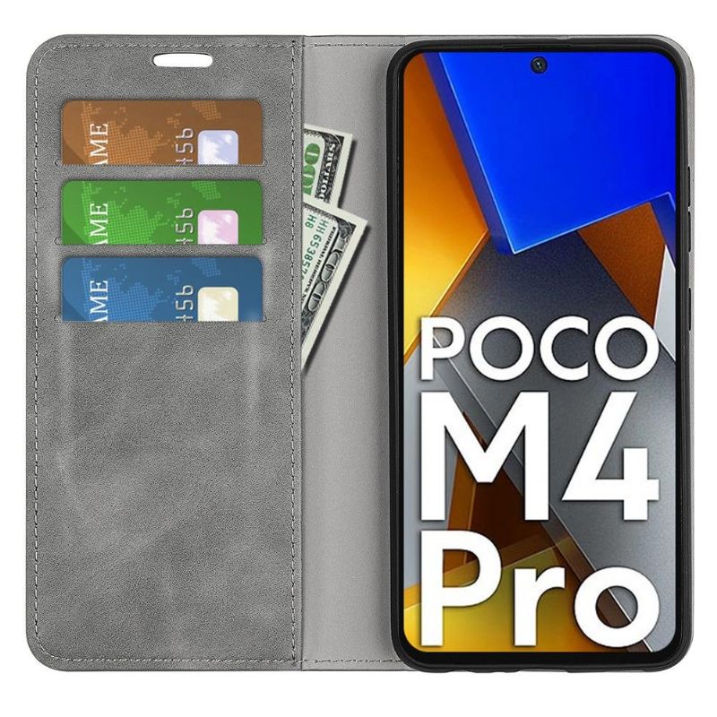 Pouzdra Na Poco M4 Pro 4G Funkční Stojan Z Umělé Kůže