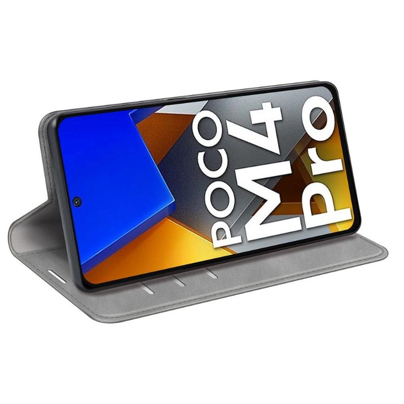 Pouzdra Na Poco M4 Pro 4G Funkční Stojan Z Umělé Kůže