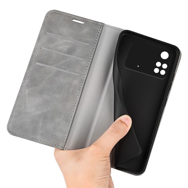 Pouzdra Na Poco M4 Pro 4G Funkční Stojan Z Umělé Kůže