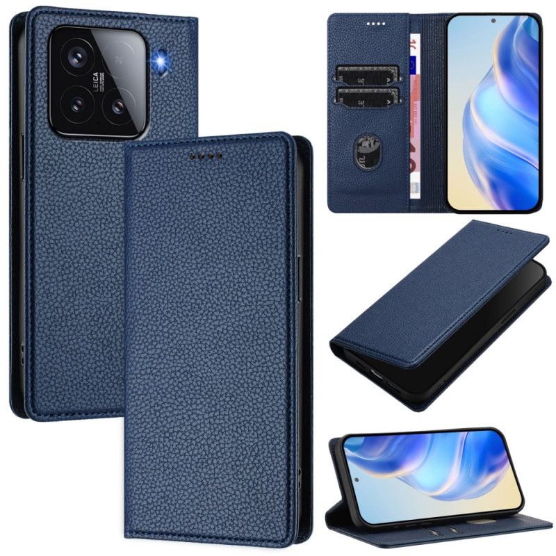 Kožené Pouzdro Folio Xiaomi 15 Kožený Efekt S Rfid Blokováním