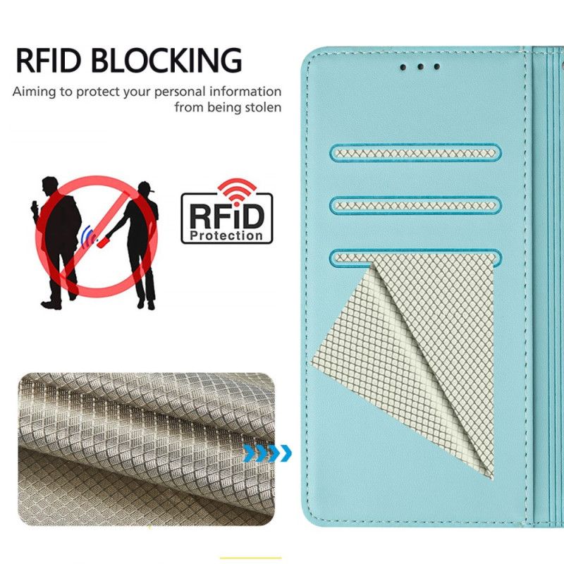 Kožený Kryt Na Xiaomi 15 Rfid Blokování A Šňůrka