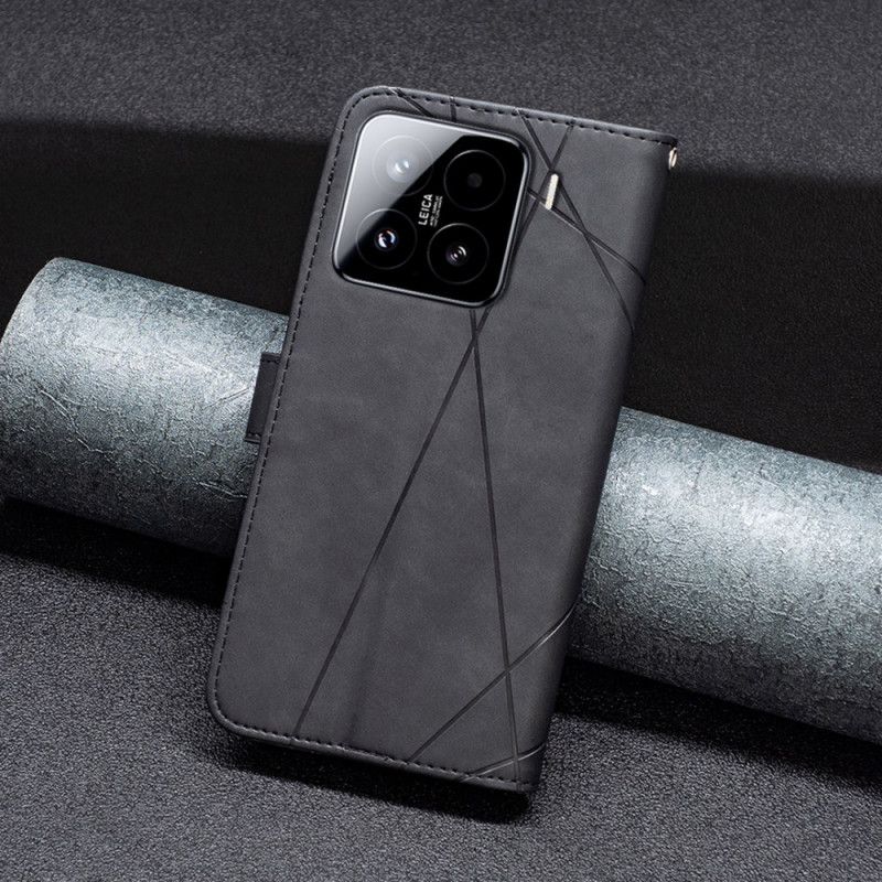 Kožený Kryt Xiaomi 15 Binfencolor Geometrie