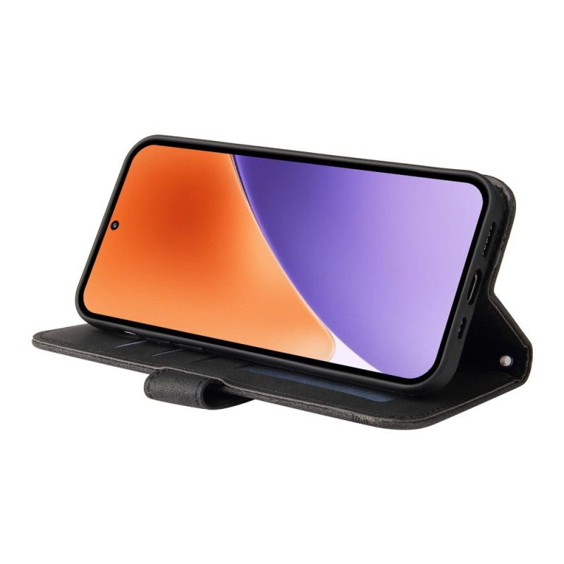 Kožený Kryt Xiaomi 15 Dekorativní Nýt A Řemínek