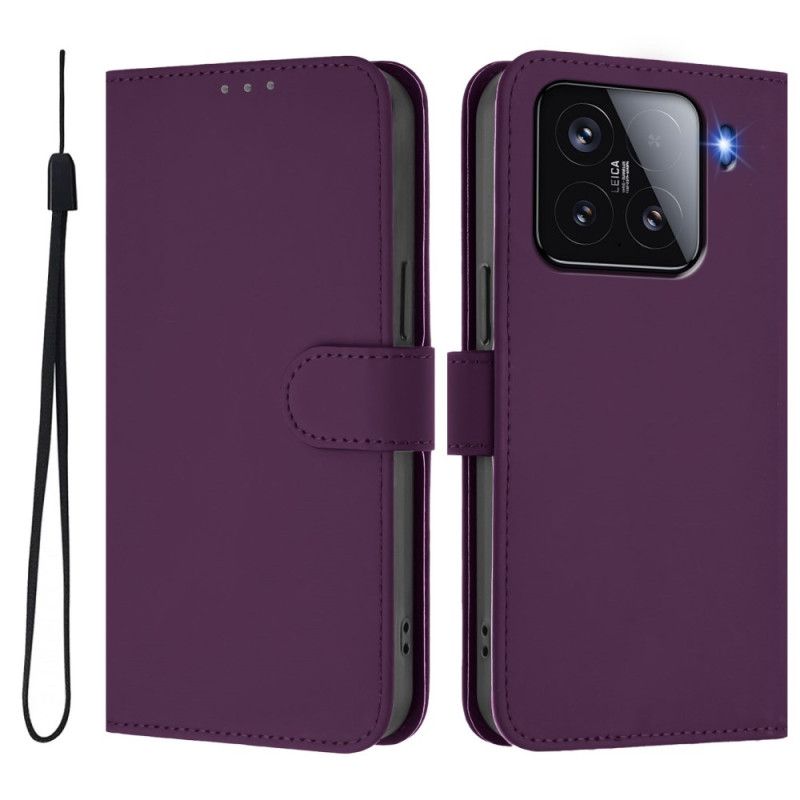 Kožený Kryt Xiaomi 15 Integrovaný Stojánek S Nastavitelnými Úhly Pohledu