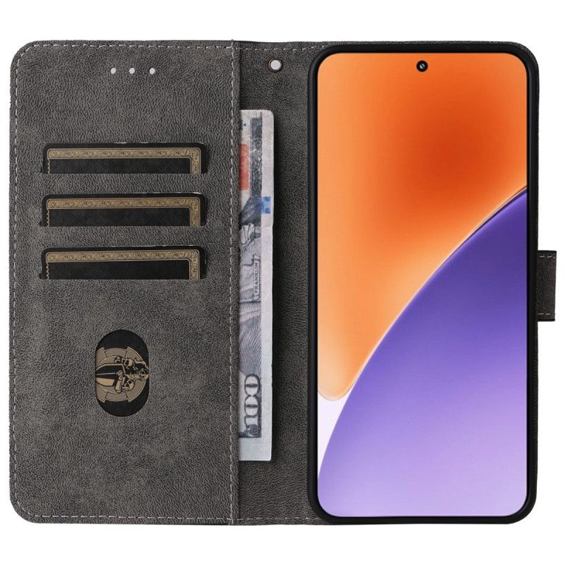 Kožený Kryt Xiaomi 15 Semišový Efekt S Rfid Ochranou