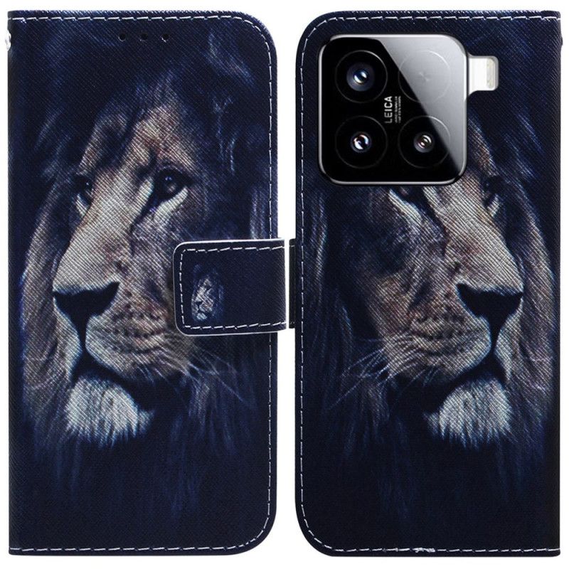 Kožený Kryt Xiaomi 15 Snící Lev