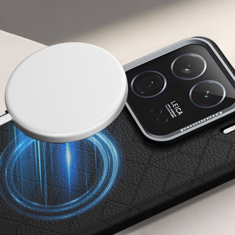 Kryt Na Xiaomi 15 Kompatibilní S Magsafe S Kovovým Rámečkem Objektivu