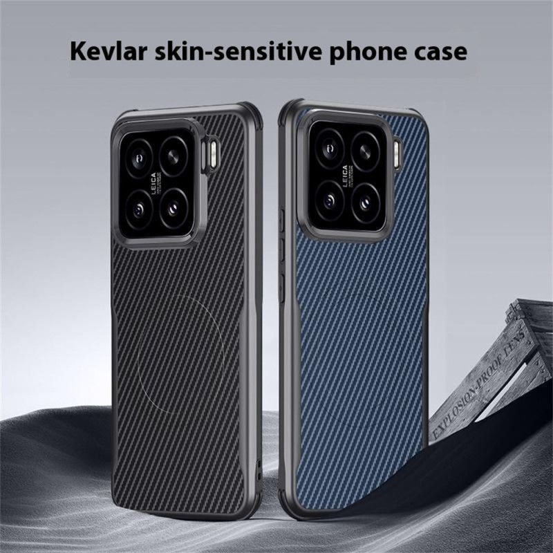 Kryt Xiaomi 15 Uhlíková Vlákna Kompatibilní S Magsafe