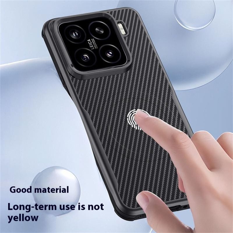 Kryt Xiaomi 15 Uhlíková Vlákna Kompatibilní S Magsafe