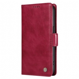 Peněženková Pouzdra Xiaomi 15 Kryty Na Mobil Yikatu Retro Efekt