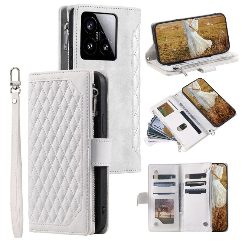 Peněženková Pouzdra Xiaomi 15 Prošívané Peněženka