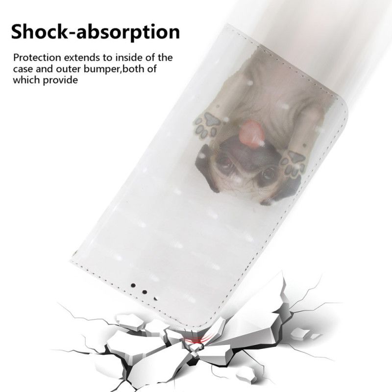 Peněženková Pouzdra Xiaomi 15 Šňůrka Na Krk Se Vzorem Mopse