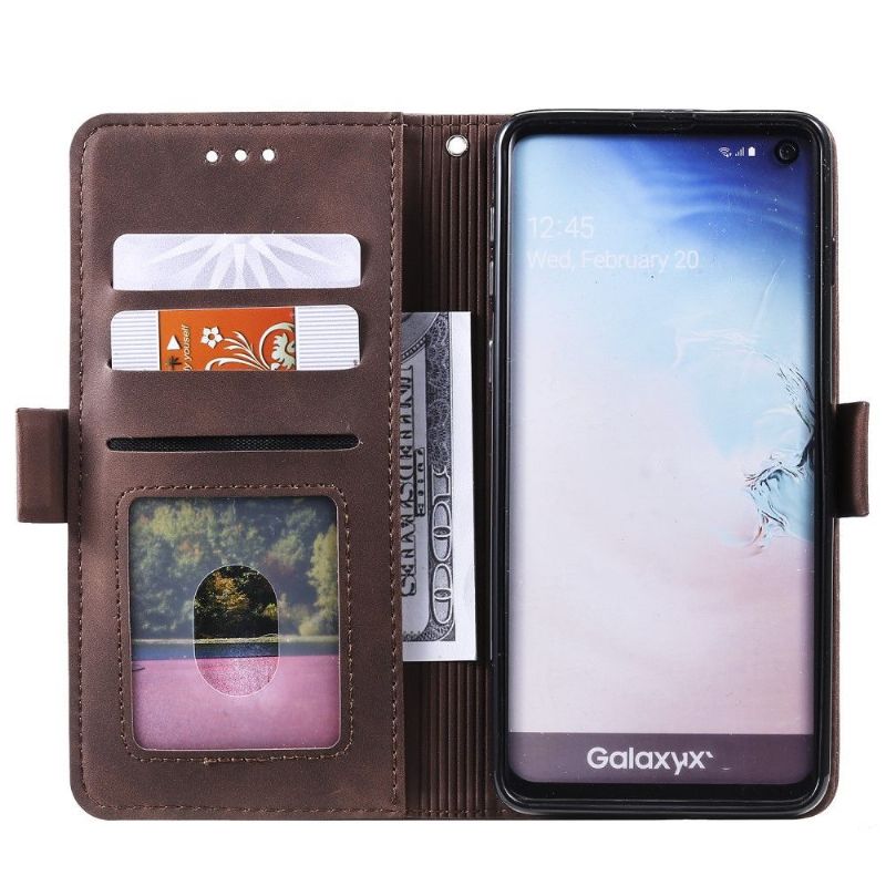 Flipové Pouzdro Na Samsung Galaxy S10 Plus Vintage Kapsa