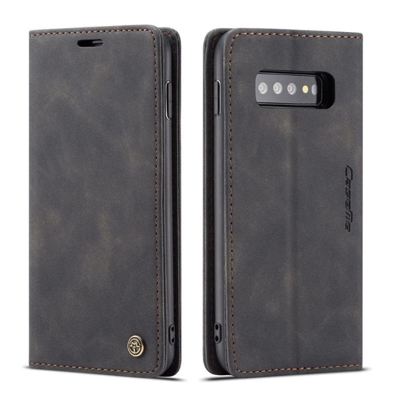 Kožené Pouzdro Folio Na Samsung Galaxy S10 Plus Prémiová Imitace Kůže