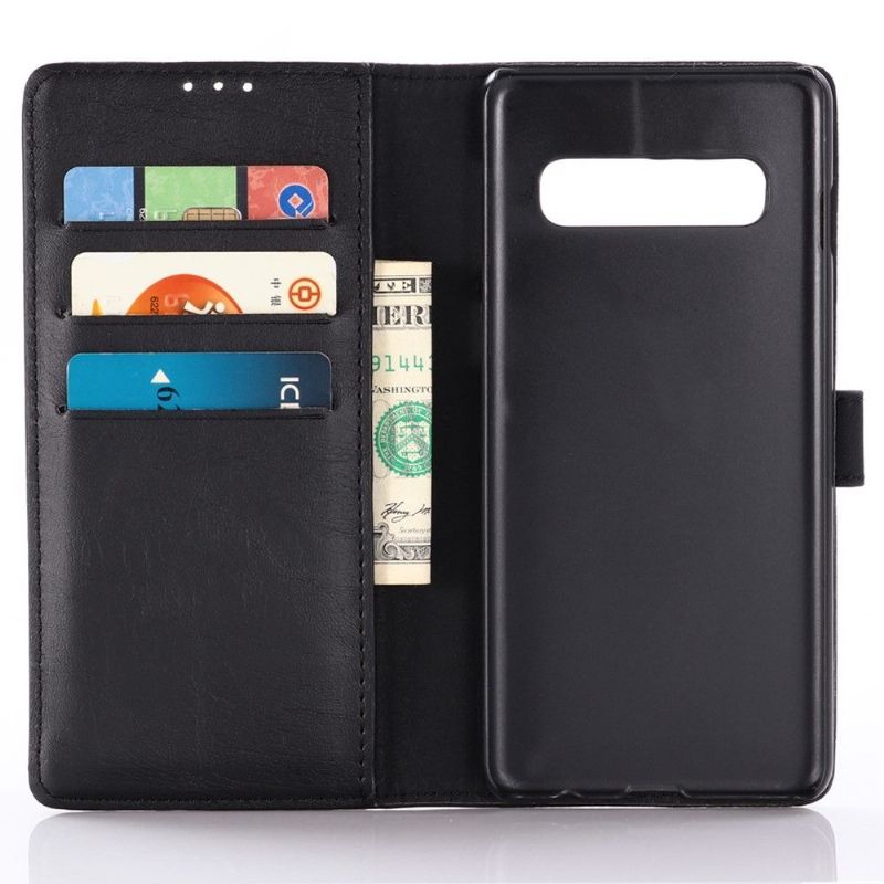 Kožené Pouzdro Folio Na Samsung Galaxy S10 Plus Retro Umělá Kůže