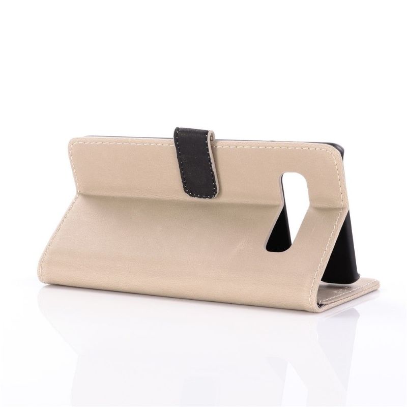 Kožené Pouzdro Folio Na Samsung Galaxy S10 Plus Retro Umělá Kůže