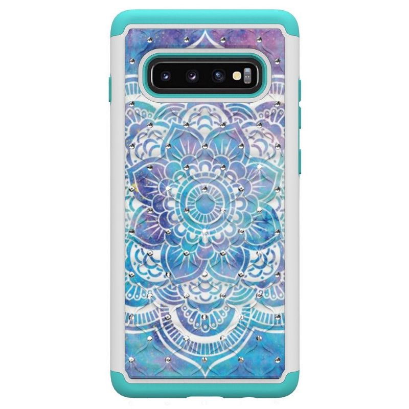 Kryt Na Samsung Galaxy S10 Plus Květinová Mandala Odolná Proti Nárazům
