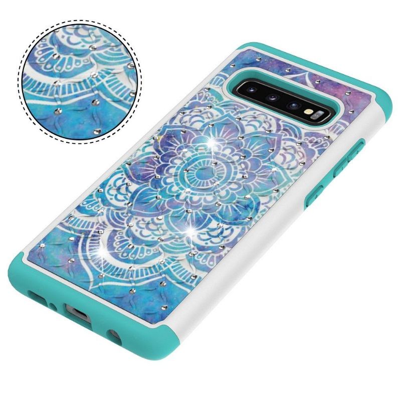 Kryt Na Samsung Galaxy S10 Plus Květinová Mandala Odolná Proti Nárazům