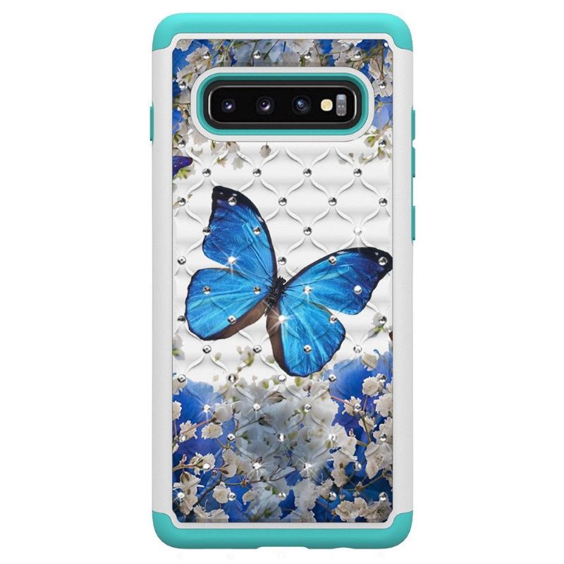 Kryt Na Samsung Galaxy S10 Plus Modrý Motýlek Odolný Proti Nárazům