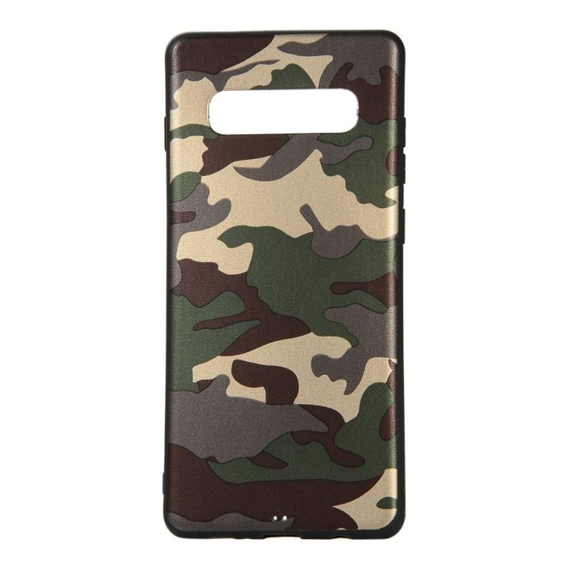 Kryt Na Samsung Galaxy S10 Plus Vojenský Kamuflážní Gel