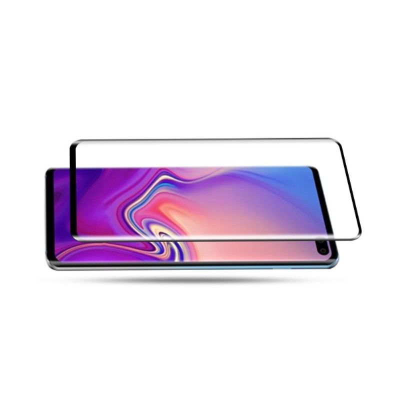 Kryty Na Mobil Na Samsung Galaxy S10 Plus Ochranný Ochranné Tvrzené Sklo V Plné Velikosti – Černá