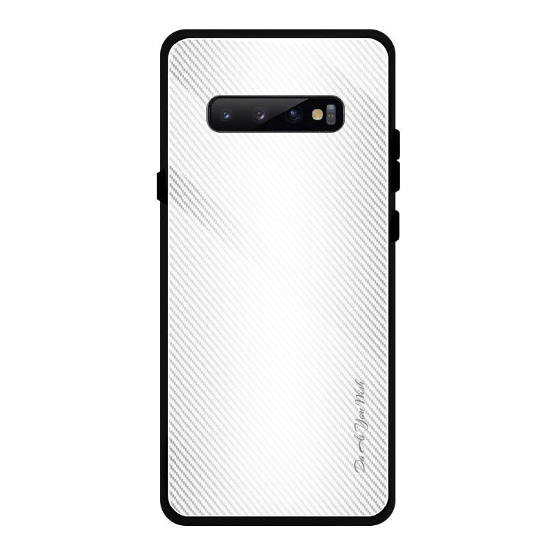 Kryty Na Mobil Na Samsung Galaxy S10 Plus Zadní Strana Z Uhlíkového Skla