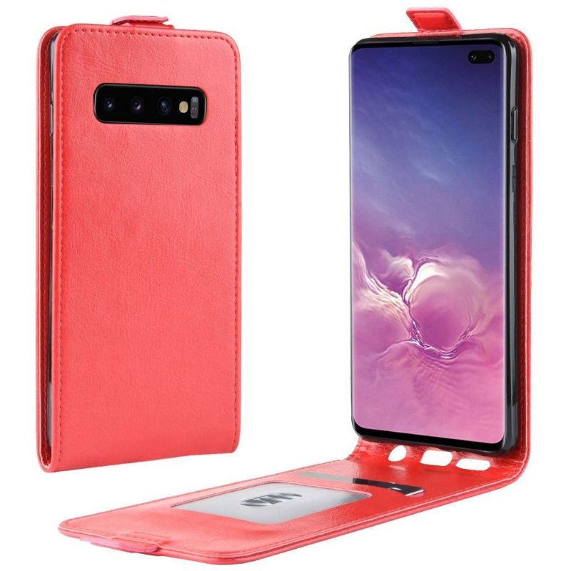 Pouzdra Na Samsung Galaxy S10 Plus Flipové Pouzdro Vertikální Umělá Kůže
