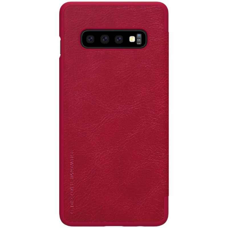 Pouzdra Na Samsung Galaxy S10 Plus Kožený Potah Nillkin Qin