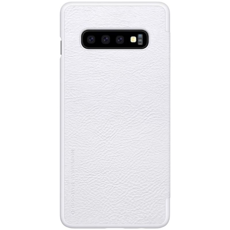 Pouzdra Na Samsung Galaxy S10 Plus Kožený Potah Nillkin Qin