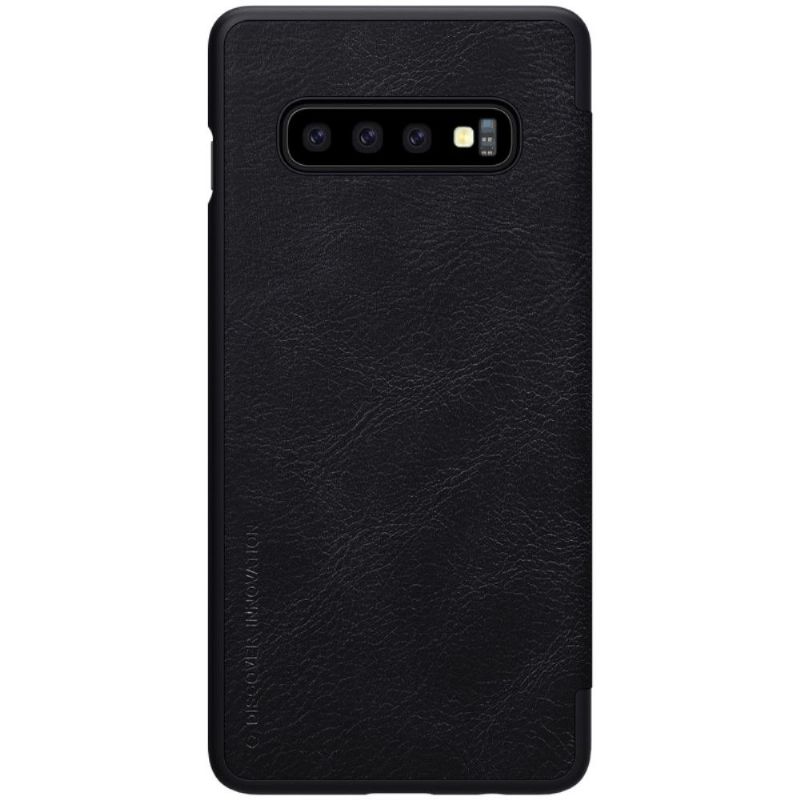 Pouzdra Na Samsung Galaxy S10 Plus Kožený Potah Nillkin Qin