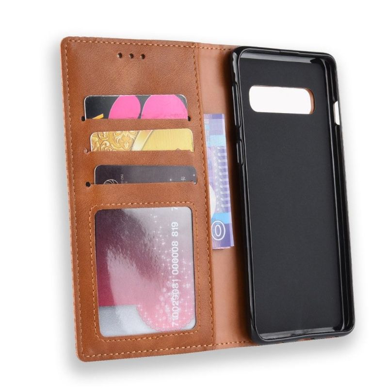 Pouzdra Na Samsung Galaxy S10 Plus Kožený Styl Le Cirénius