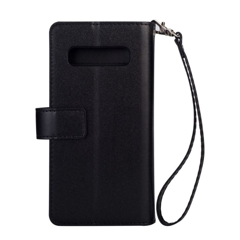 Pouzdra Na Samsung Galaxy S10 Plus Peněženkové Pouzdro Kůže S Řemínkem