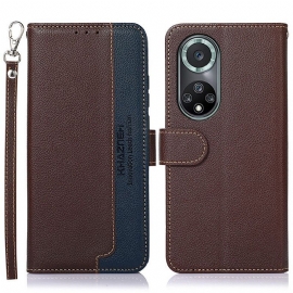Flipové Pouzdro Na Honor 50 Pro Pro Styl Liči Rfid Khazneh