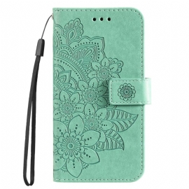 Kožený Kryt Huawei Nova 12s Dekor Mandala S Popruhem