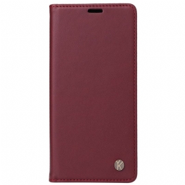 Kožené Pouzdro Folio Na Motorola Edge 50 Pro Klasické Yikatu