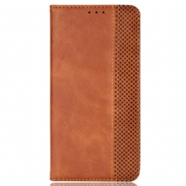 Kožené Pouzdro Folio Na Motorola Edge 50 Pro Vintage Frieze