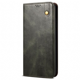 Kožené Pouzdro Folio Na Motorola Edge 50 Pro Voskováno