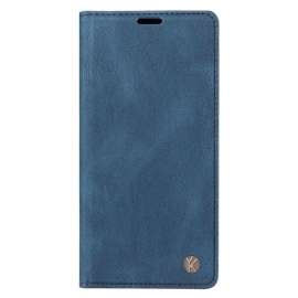 Kožené Pouzdro Folio Na Motorola Edge 50 Pro Yikatu
